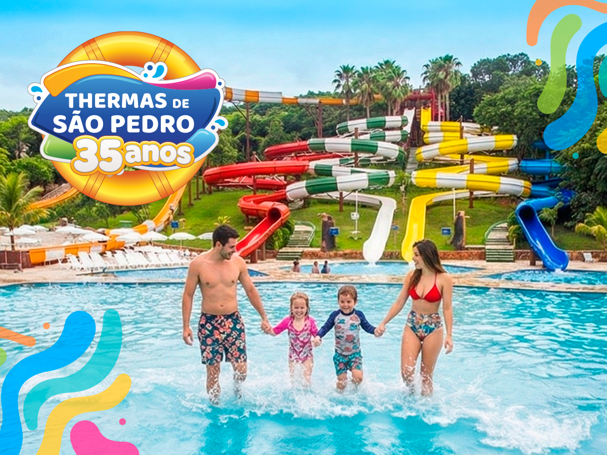 Thermas de São Pedro celebra 35 anos com shows imperdíveis em abril.