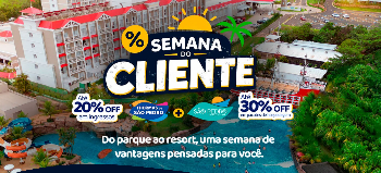 Semana do Cliente: aproveite até 20% de desconto no Parque Aquático Thermas de São Pedro