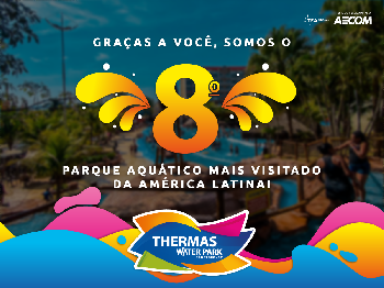 Thermas Water Park é classificado como 8ºparque aquático mais visitado da América Latina
