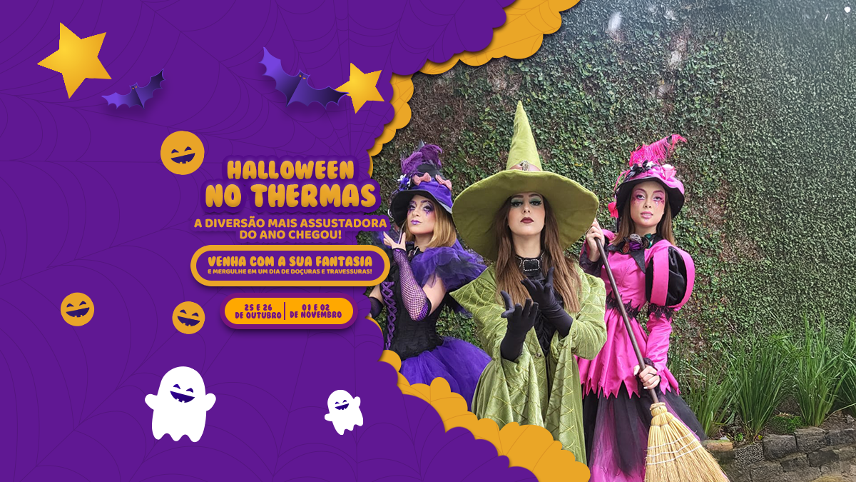 Thermas de São Pedro realiza Halloween temático com atrações interativas para toda família Thermas de São Pedro realiza Halloween temático com atrações interativas para toda família